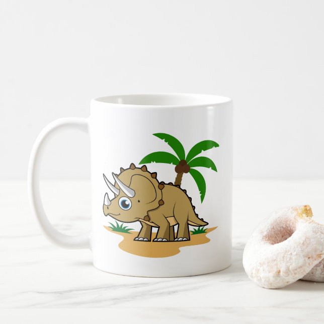 Taza De Café Tropas En Un Clima Tropical. (Con donut)