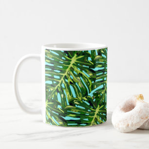 Taza de café tropical