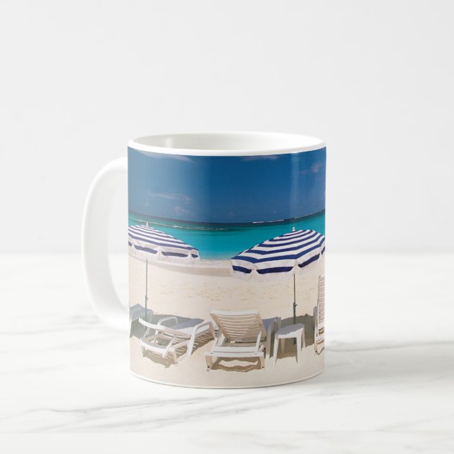 Taza De Café Tropical Beaches | Tropical Beach Anguilla (Anverso izquierdo)