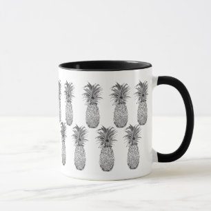 Taza de café tropical del amor