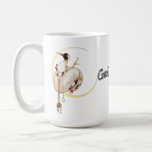 Taza De Café Tropical dreamlike conceptual collage
