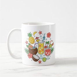 Taza De Café Tropical Drinks – Cute Summer Cocktail Mug