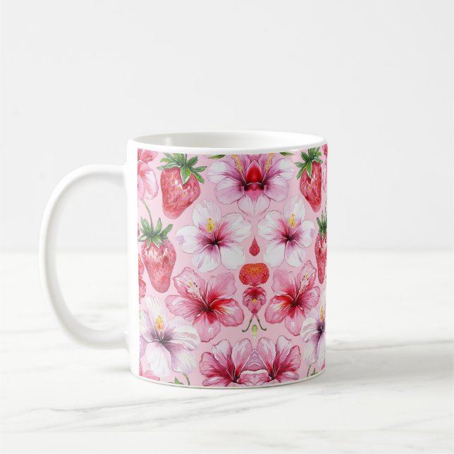 Taza De Café Tropical Floral (Izquierda)