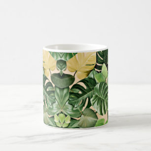 Taza De Café Tropical/Hawaiano/hoja