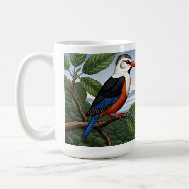 Taza De Café Tropical Majesty: Bird in Bloom Mug (Izquierda)