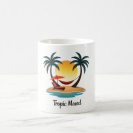 Taza De Café Tropical Mood Sunset Hammock Mug