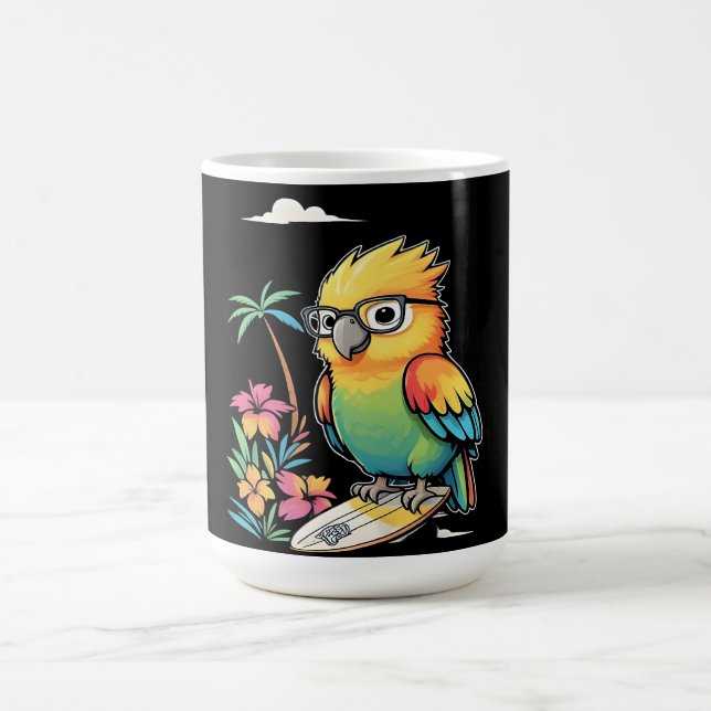 Taza De Café Tropical Parrot Chill Vibes – Sunset Beach  (Centro)