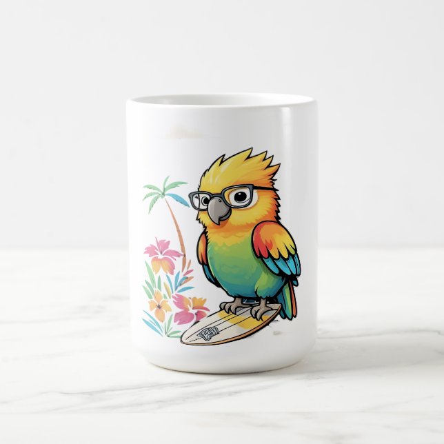 Taza De Café Tropical Parrot Chill Vibes – Sunset Beach  (Centro)