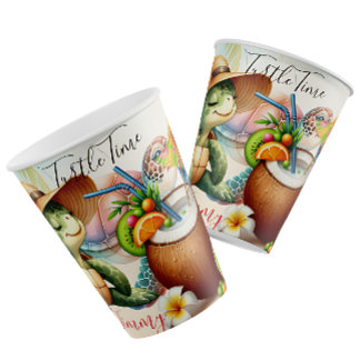 Taza De Café Tropical Turtle Vibes –Summer Beach Escape Art