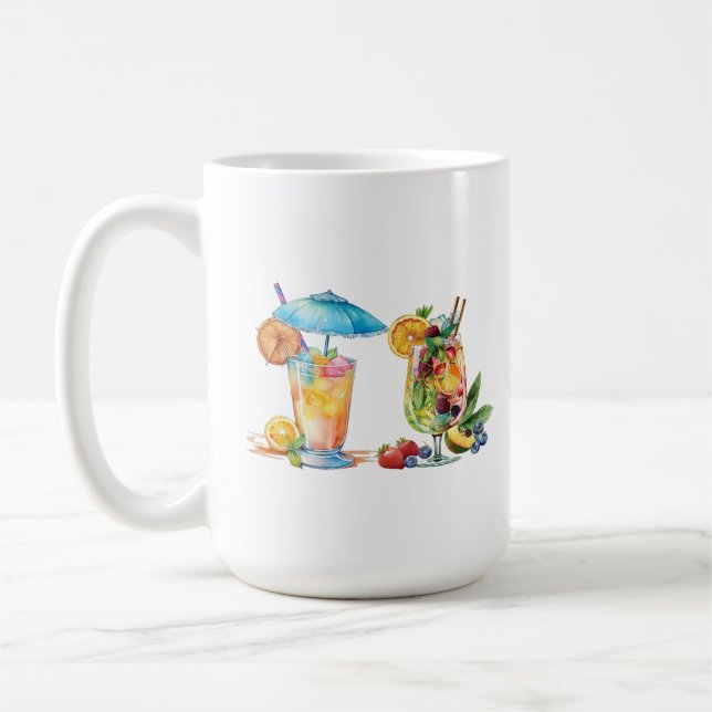 Taza De Café Trópico de Beber Mug (Izquierda)
