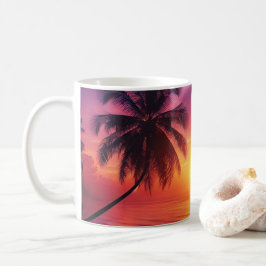 Taza De Café Trópico Sunset Paradise Mug - Regalo con vistas al