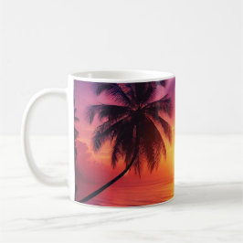 Taza De Café Trópico Sunset Paradise Mug - Regalo con vistas al