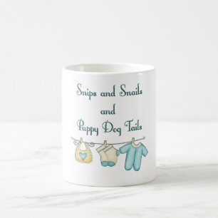 Taza De Café Trozos Caprichosos de Caracoles y Colas de Perrito
