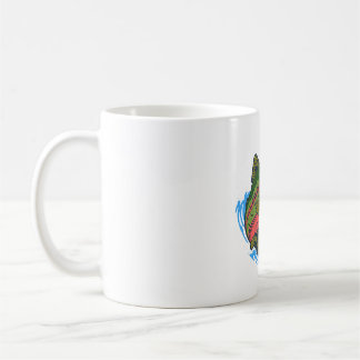 Taza De Café Trucha de Mar de Cuello Cortado Persiguiendo Cromo