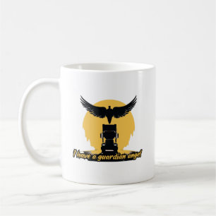 Taza De Café Truck Guardian Angel Protection Faith Road Journey