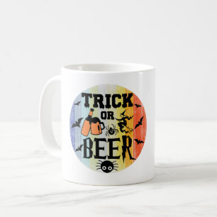 TAZA DE CAFÉ TRUCO O CERVEZA - HALLOWEEN