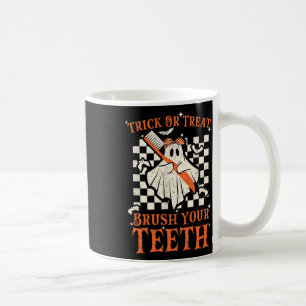 Taza De Café Truco O Tratamiento Cepillarse Los Dientes Dentist