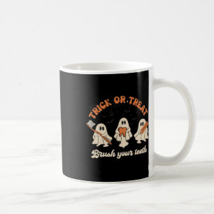 Taza De Café Truco O Tratamiento Cepillo De Los Dientes Hallowe