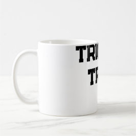 Taza De Café Truco o. Trate Halloween espeluznante negro simple
