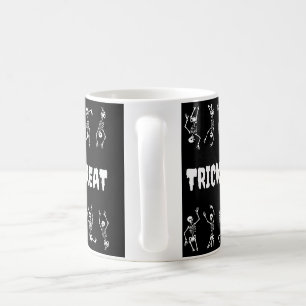 Taza De Café Truco o trato a los divertidos cráneos de Hallowee