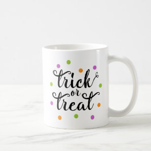 Taza De Café Truco o trato de confetti   Halloween