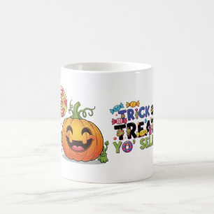 Taza De Café Truco o trato del auto-gracioso café de Halloween