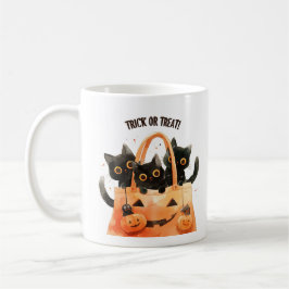Taza De Café Truco o trato - Mug de gato de bolsita de caramelo
