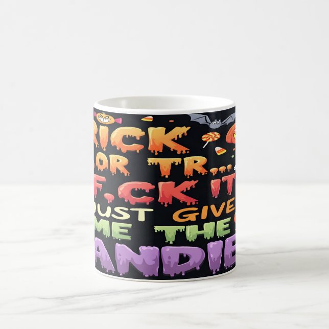 Taza De Café Truco o truco de Halloween (Centro)