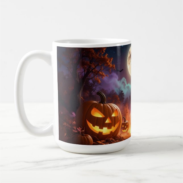 Taza De Café Truco o truco de Halloween (Izquierda)
