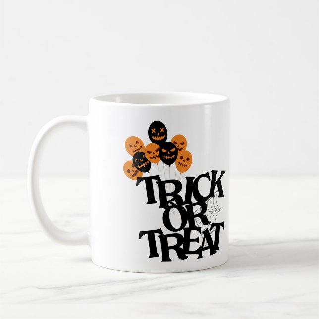 Taza De Café Truco o truco de Halloween (Izquierda)