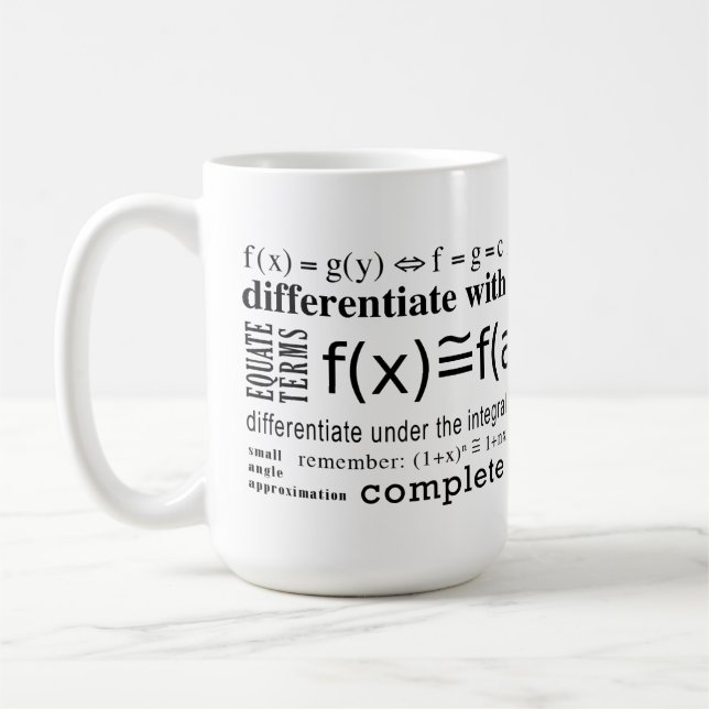 Taza De Café Trucos de la matemáticas (Izquierda)