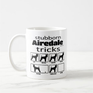 Taza De Café Trucos obstinados de Airedale Terrier