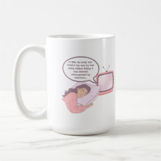 Taza De Café True Crime Lover Minimalist Design | Dark Humor