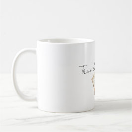 Taza De Café True Love Red Rose Letter Heart