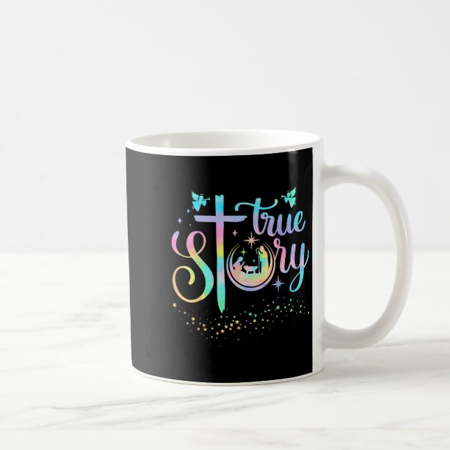 Taza De Café True Story Nativity Christmas Baby Jesus Religious (Derecha)