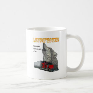 Taza De Café Trueque del lobo solitario