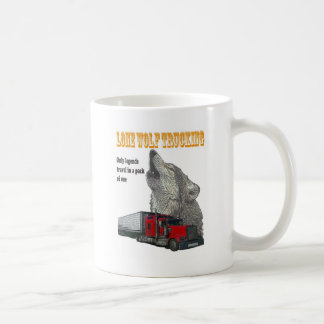 Taza De Café Trueque del lobo solitario