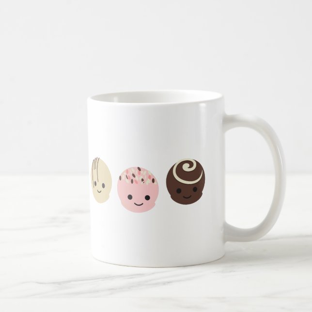 Taza De Café Trufas de chocolate lindo (Derecha)