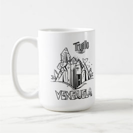 Taza De Café Trujillo Venezuela diseño artístico | Virgen paz