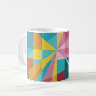 Taza De Café Trullo moderno, rosa, Design_Abstract geométrico