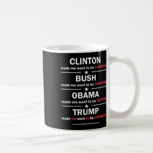 Taza De Café Trump 2020 Clinton divertido Bush Obama Trump Cana
