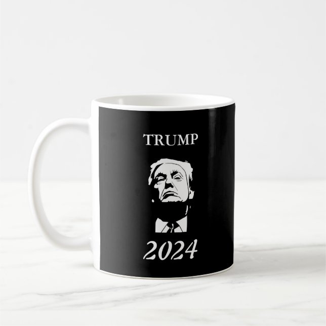 Taza De Café Trump 2024 Black Mug (Izquierda)