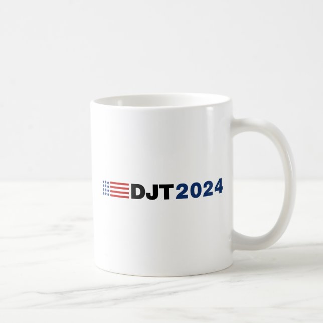 Taza De Café Trump 2024 DJT Coffee Mug (Derecha)