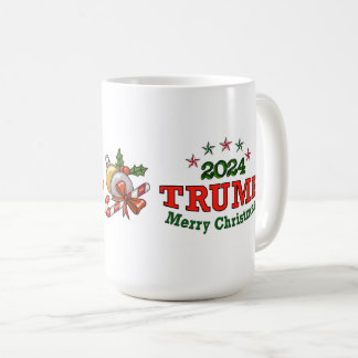 Taza De Café Trump 2024 Feliz café navideño