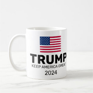 Taza De Café Trump 2024 Mantenga a Estados Unidos en grande