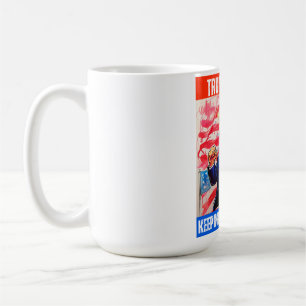 TAZA DE CAFÉ TRUMP 2024 MANTENIENDO PRIMERO A ESTADOS UNIDOS