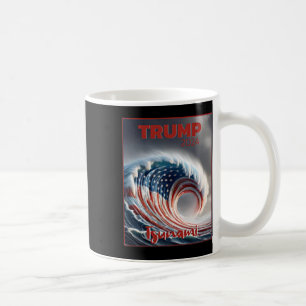 Taza De Café Trump 2024 Ola Roja Tsunami Elección EEUU Votación