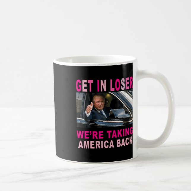 Taza De Café Trump 2024 pierde estamos recuperando a Estados Un (Derecha)