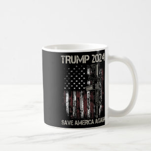 Taza De Café Trump 2024 Salve a Estados Unidos otra vez un arma