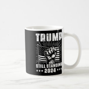 Taza De Café Trump 2025 bandera estadounidense aún en pie Donal